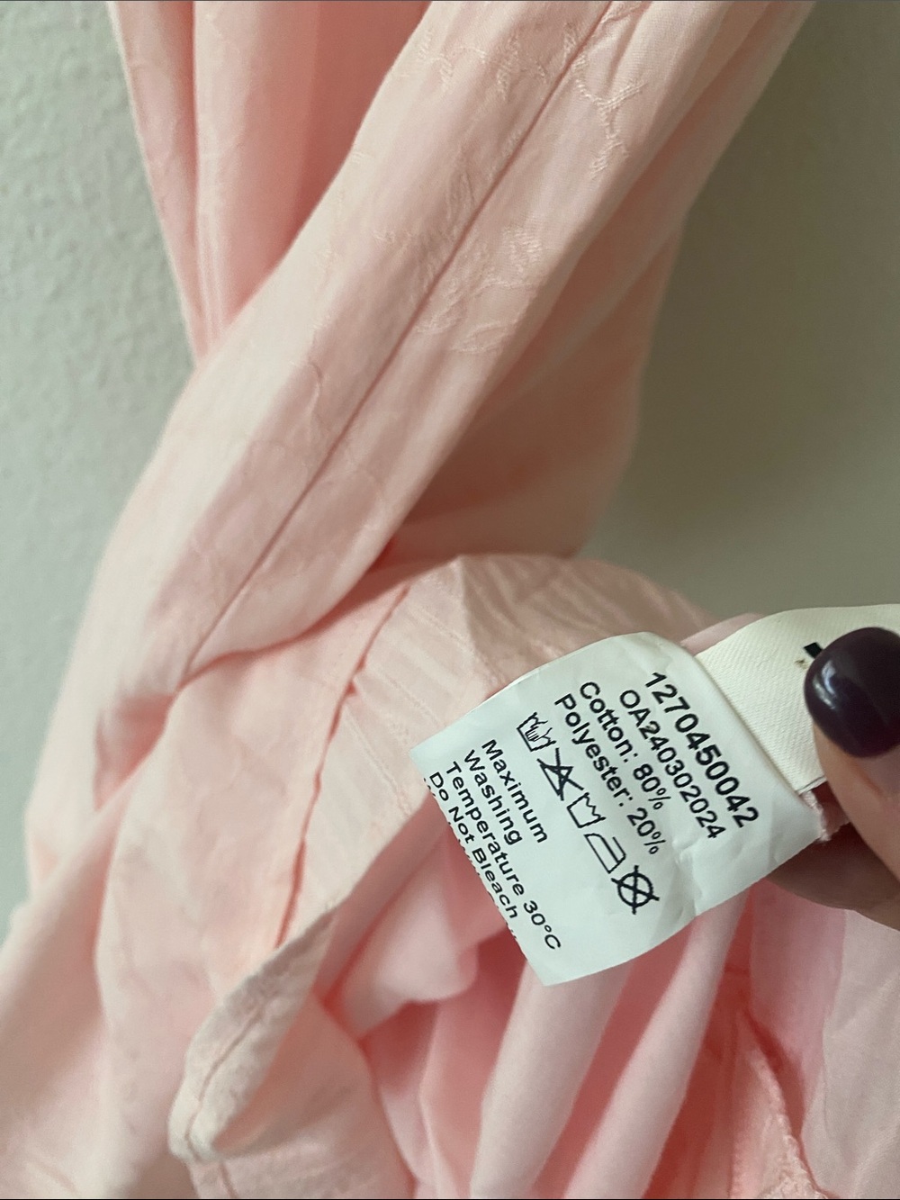 NWT Commense French Ruffle Hem Petal Pink Milkmaid Midi Dress‎ xSmall - Picture 8 of 10